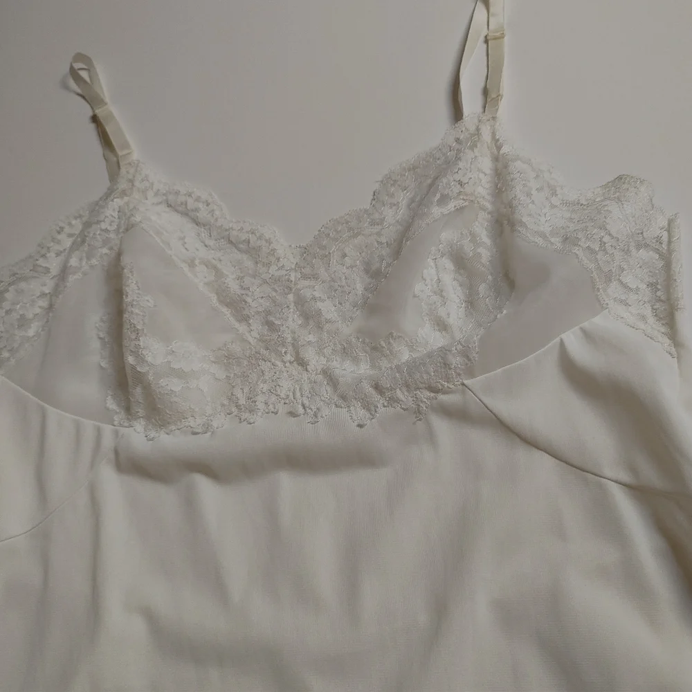 VTG Vassarette White Full Slip 36 - Picture 8 of 10